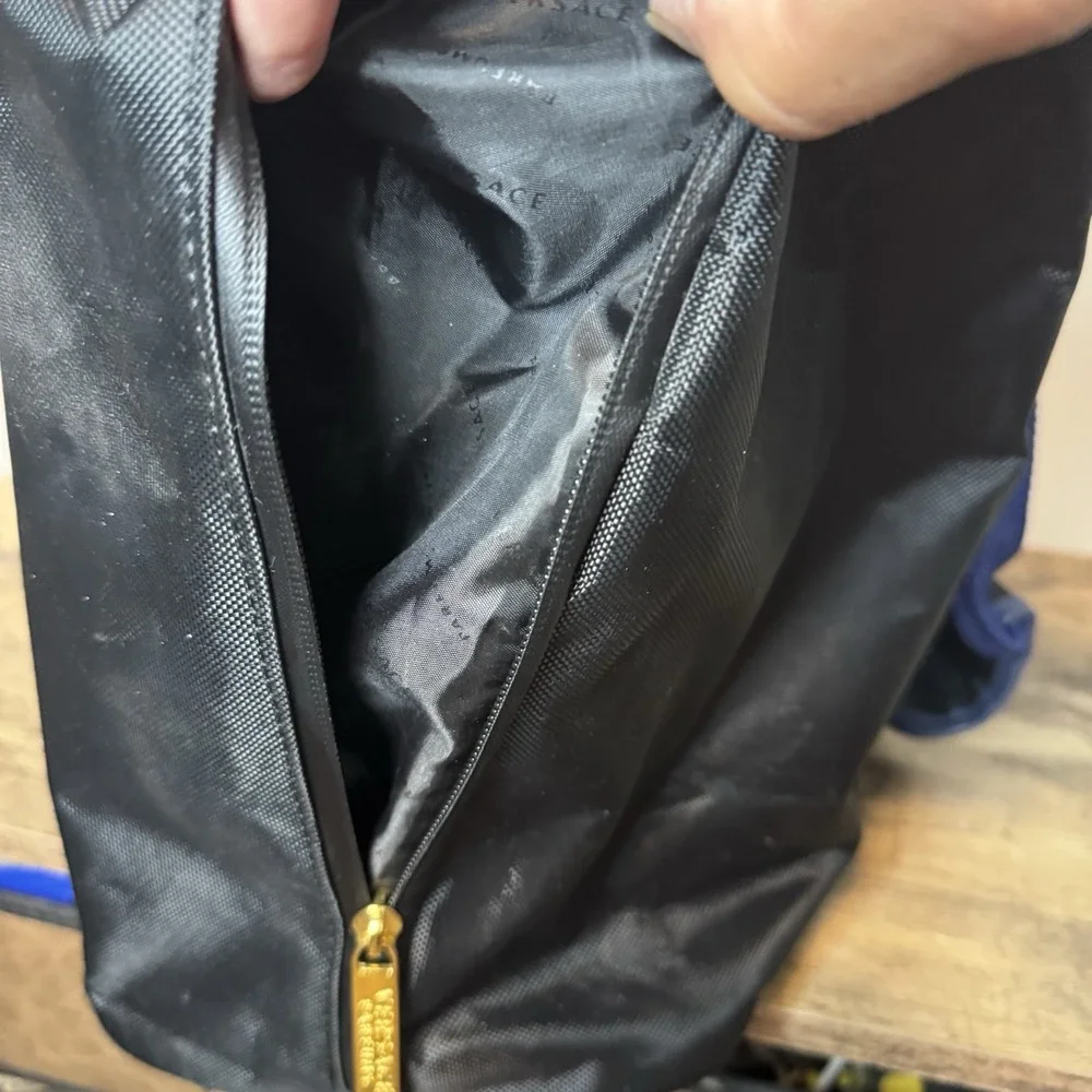 Versace Parfums Black Weekender Duffel Duffle Bag
